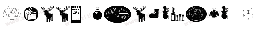 Merry Christmas Font字体转换